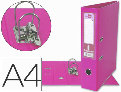 Archivador de palanca Liderpapel A4 PVC rosa